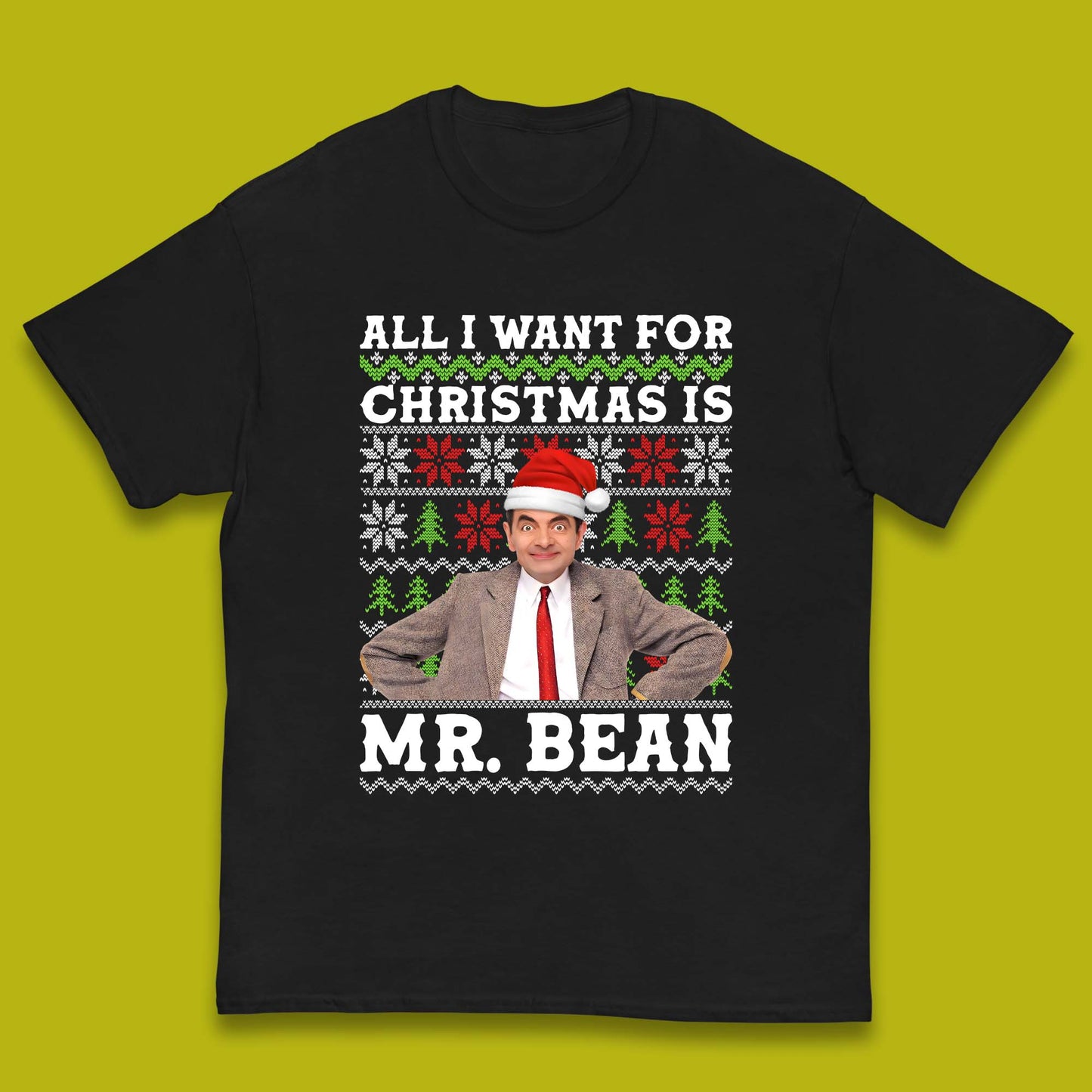 Want Mr Bean For Christmas Kids T-Shirt