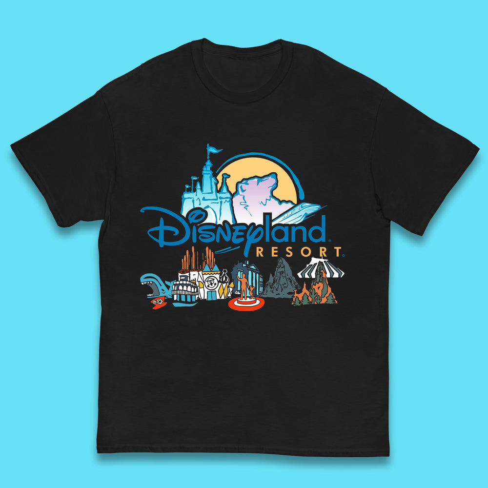 Retro Disneyland Resort Happiest Place on Earth Disneyland Parks Disney 100 Years Of Wonder Disneyland Family Trip Kids T Shirt