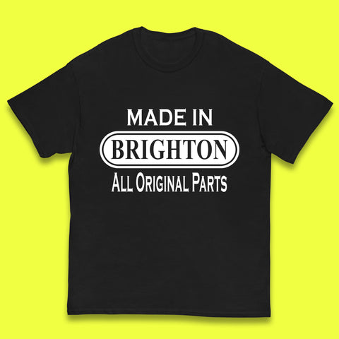 Made In Brighton All Original Parts Vintage Retro Birthday England Seaside Resort Gift Kids T Shirt