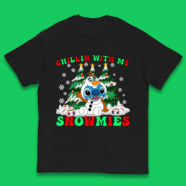 Snowman Stitch Christmas Kids T-Shirt