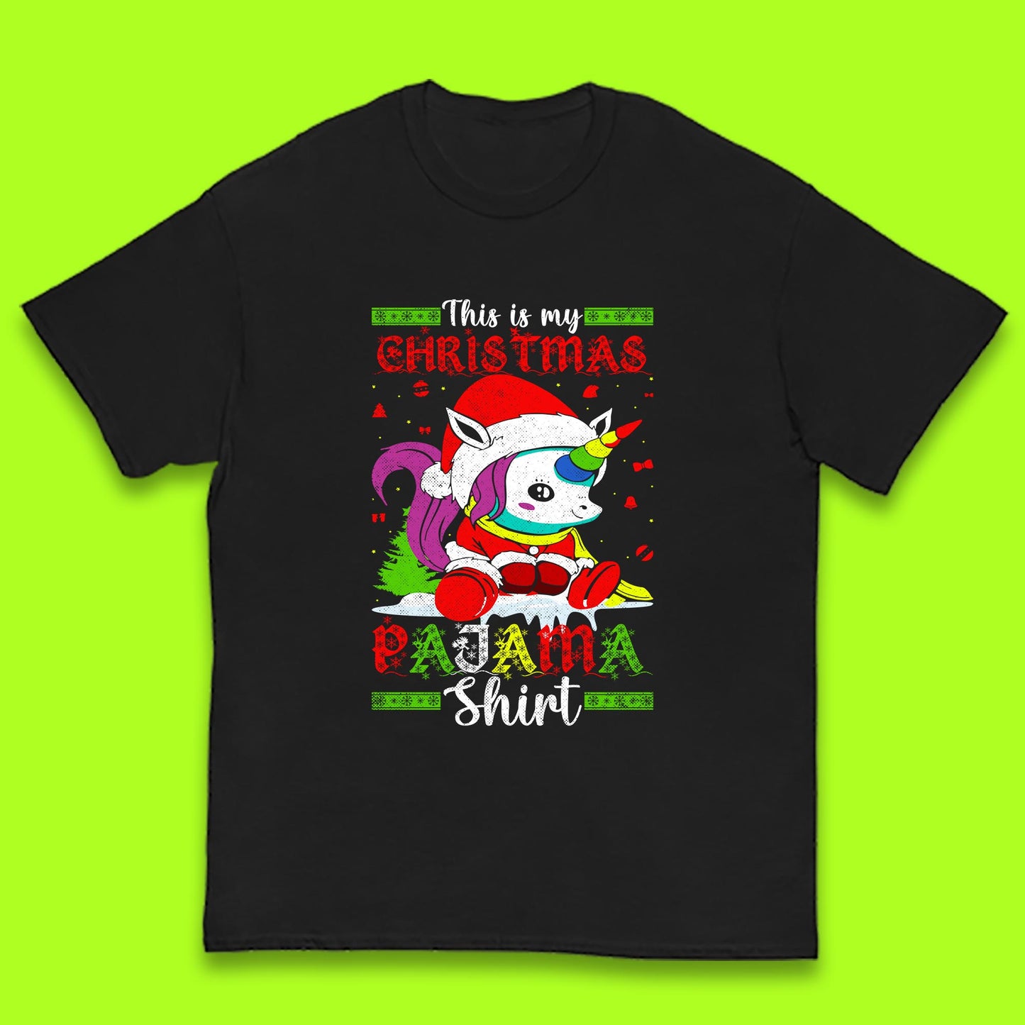 christmas unicorn santa costume t shirt