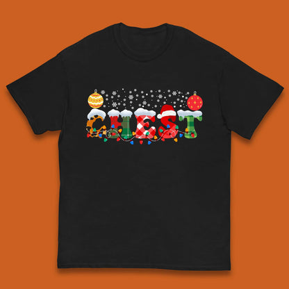 chest and nuts christmas snow winter t shirt