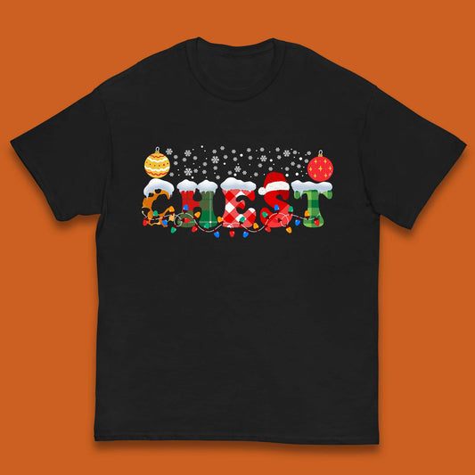 chest and nuts christmas snow winter t shirt