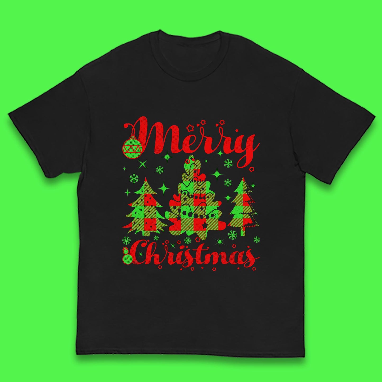 merry christmas trees t shirt
