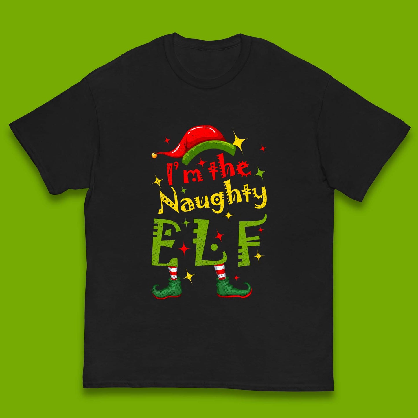 naughty elf t shirt