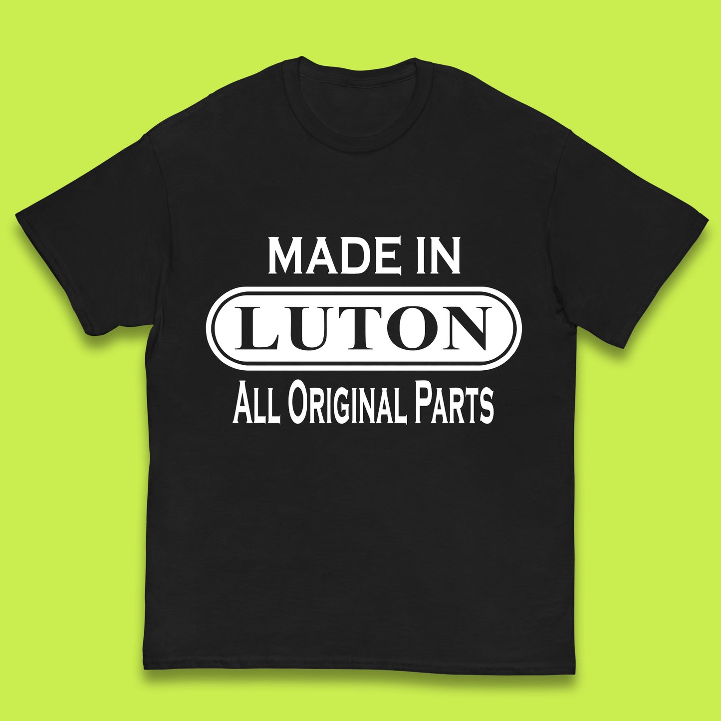 Made In Luton All Original Parts Vintage Retro Birthday Town In Bedfordshire, England Gift Kids T Shirt