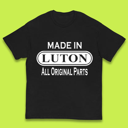 Made In Luton All Original Parts Vintage Retro Birthday Town In Bedfordshire, England Gift Kids T Shirt