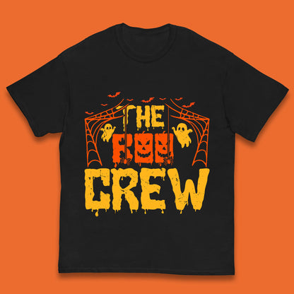 The Boo Crew Halloween Horror Spooky Boo Squad Matching Halloween Costume Kids T Shirt