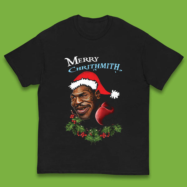 Mike Tyson Merry Chrithmith Kids T-Shirt