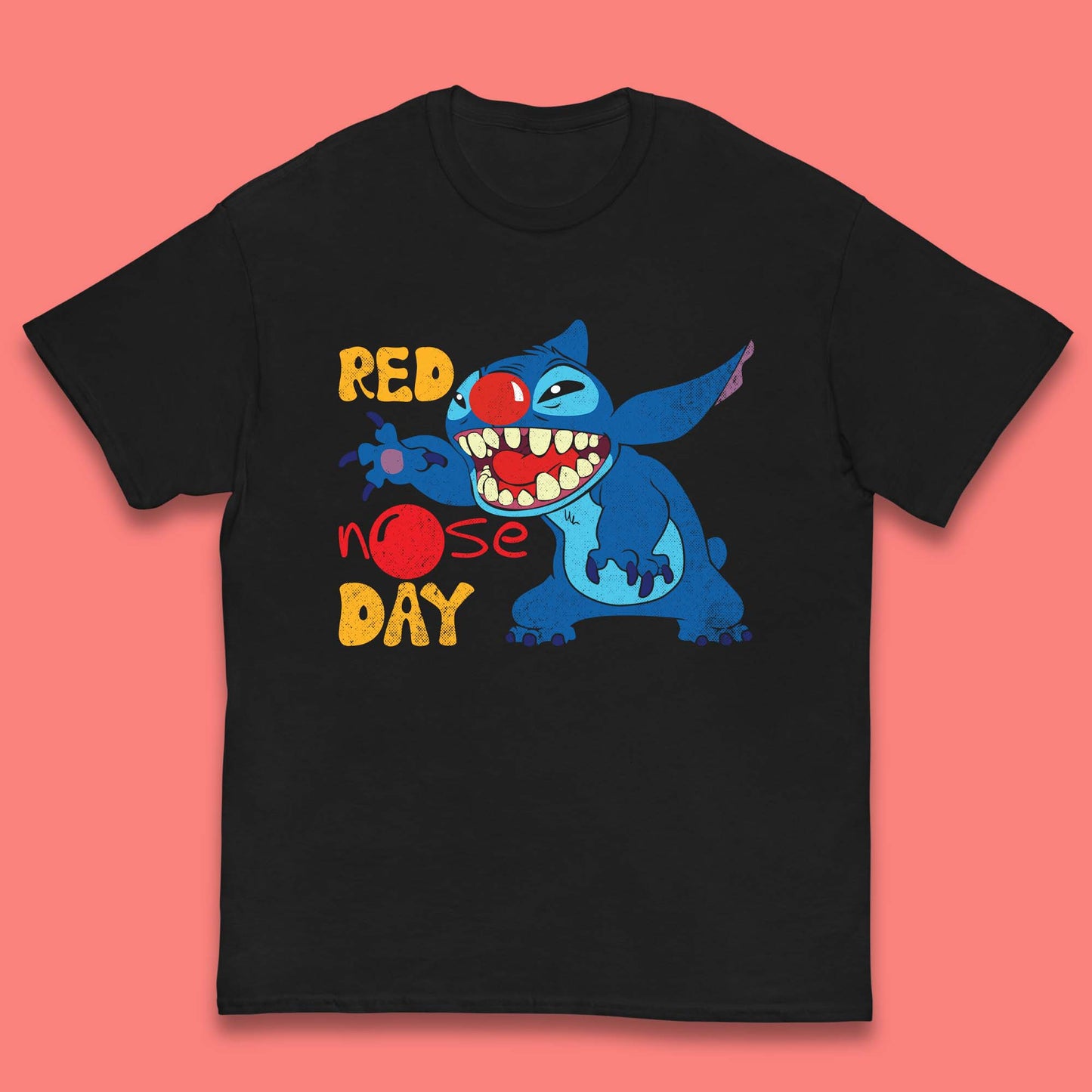 Stitch Red Nose Day Kids T-Shirt