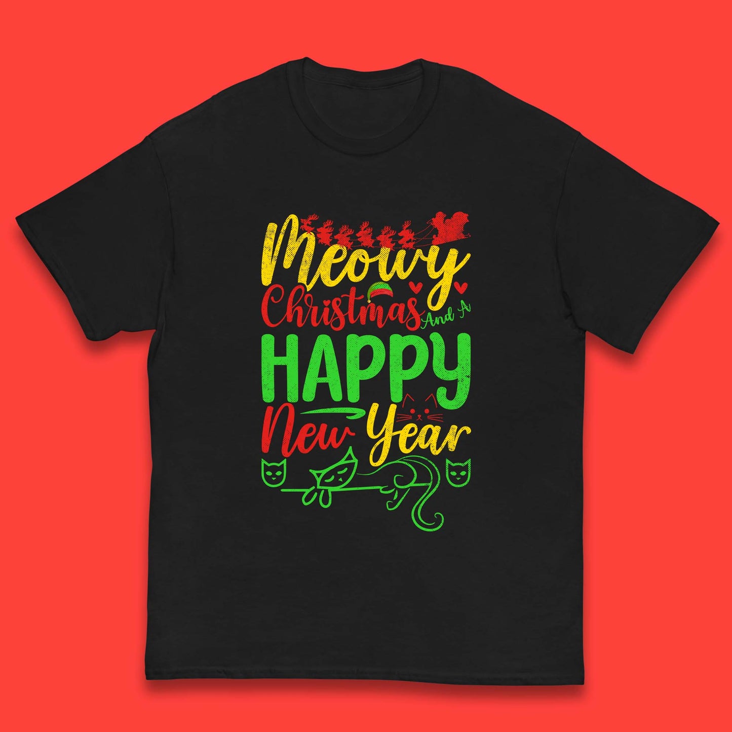 meowy christmas t shirt