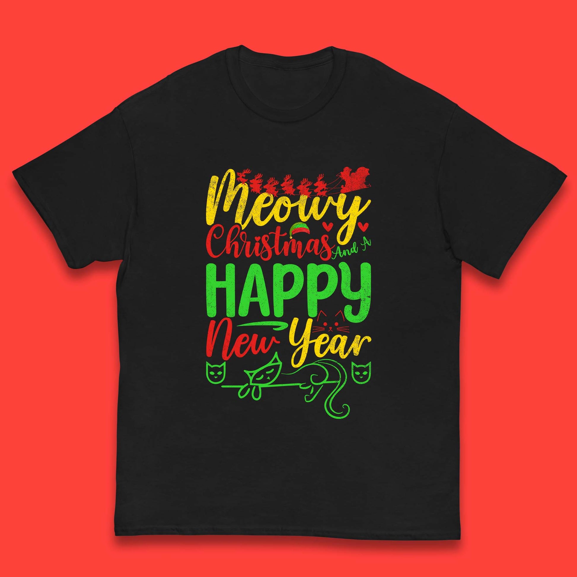 meowy christmas t shirt