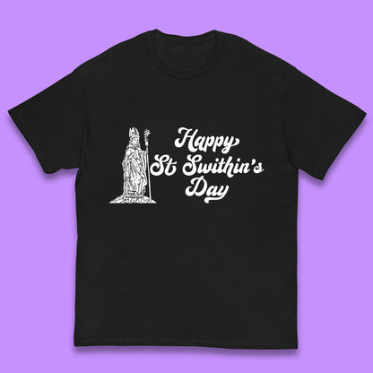 Happy St. Swithin's Day Swithun Weather Folklore Saint Swithun's Day Kids T Shirt