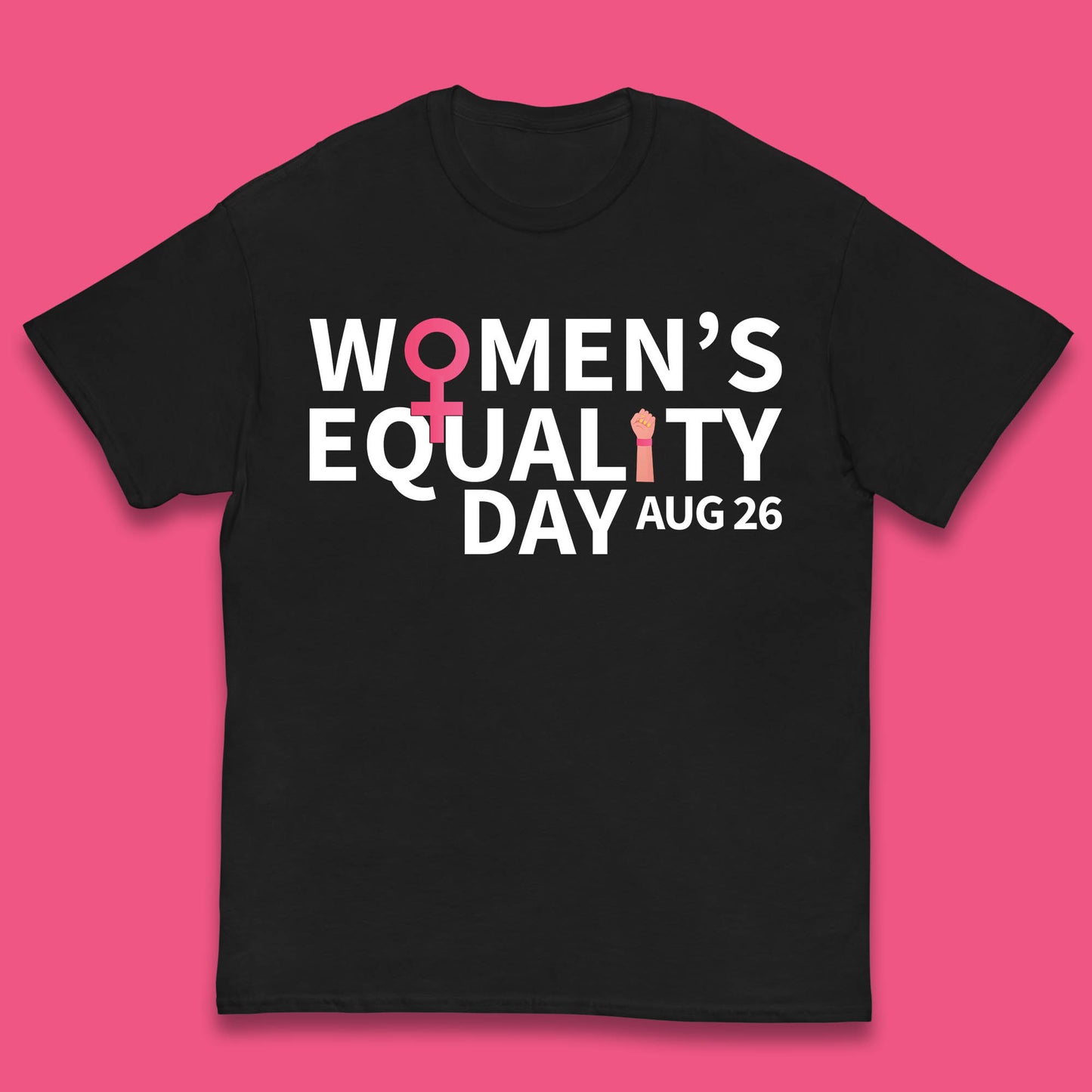 Women Equality Day Aug 26th Girls Power Female Support Women Rights Empowerment Kids T Shirt