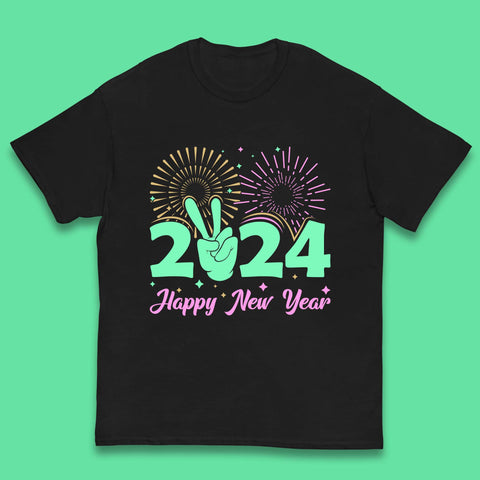 2024 2024 Happy New Year Celebrations Kids T-Shirt