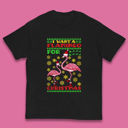 flamingo christmas t shirt
