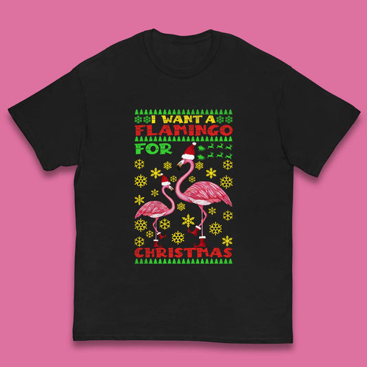flamingo christmas t shirt