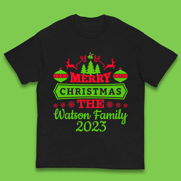 Personalised Family Christmas Kids T-Shirt