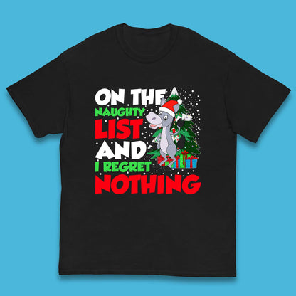 Donkey Christmas Naughty List Kids T-Shirt