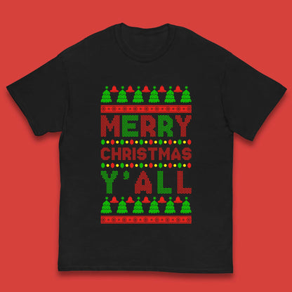 Merry Christmas Y'All Kids T-Shirt