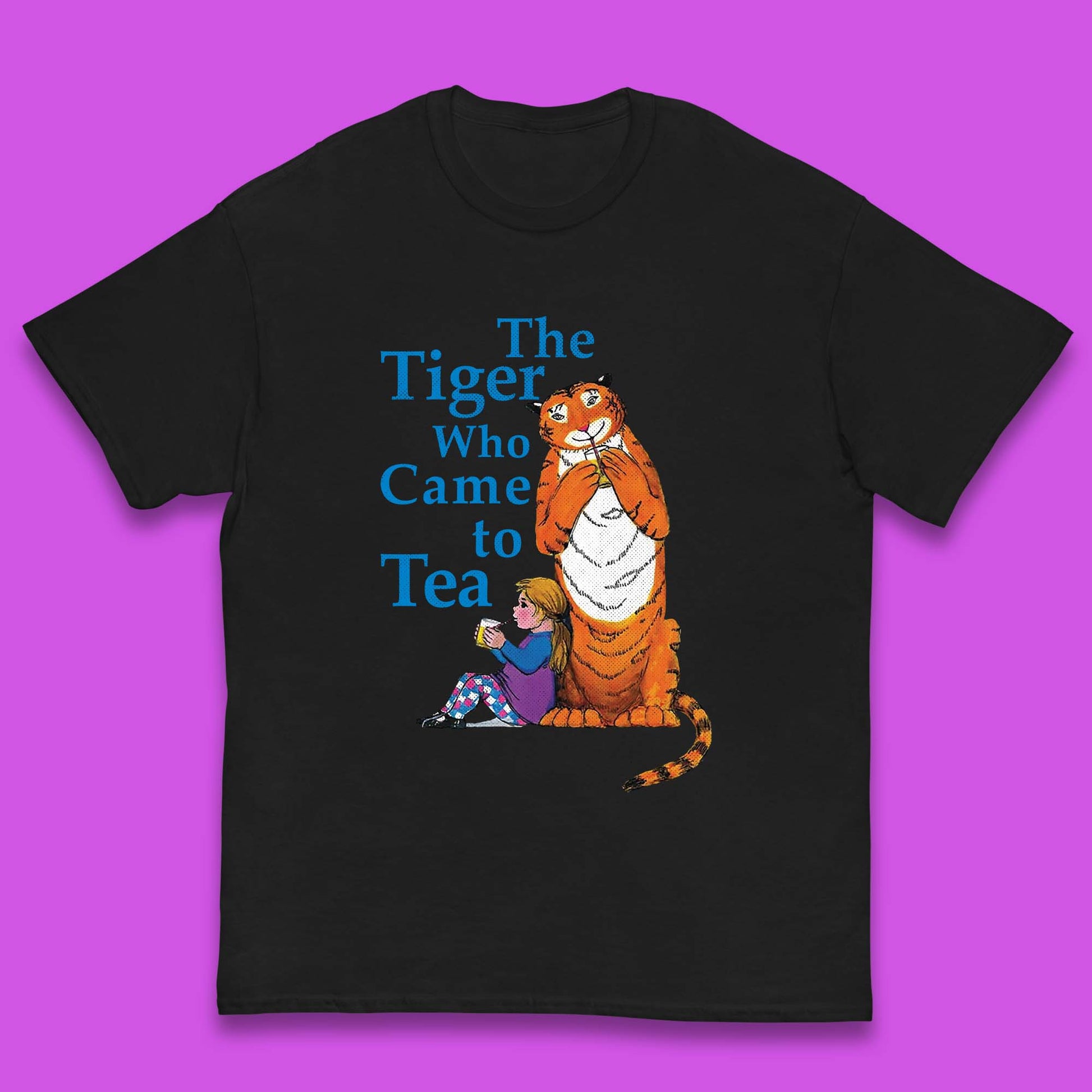 Childrens The Tiger Who Came To Tea T Shirt UK