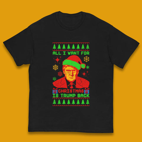 Trump Back Christmas Kids T-Shirt