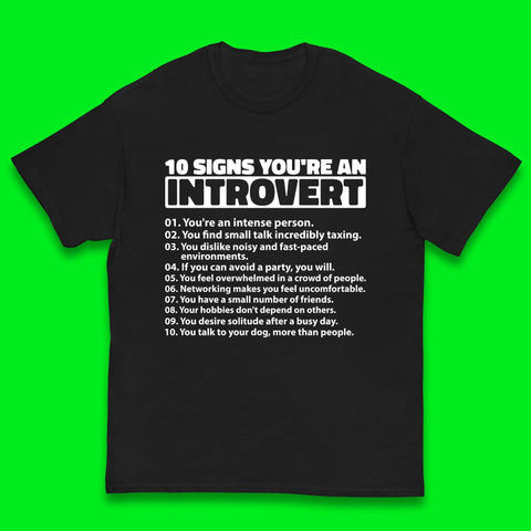 10 Signs You're An Introvert Kids T-Shirt
