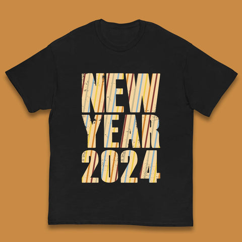 Retro Style New Year 2024 Kids T-Shirt