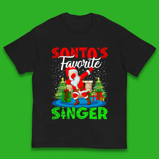 christmas dabbing santa t shirt