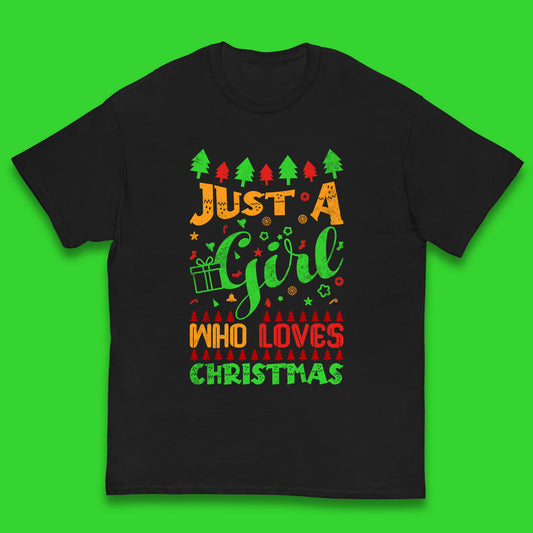 just a girl who loves christmas t shirt