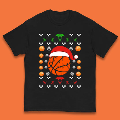 Basketball Christmas Kids T-Shirt