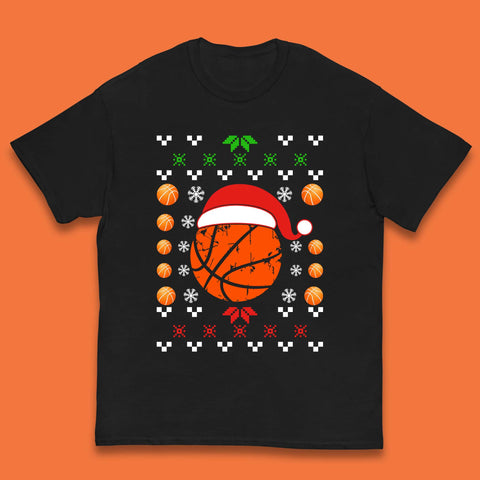 Basketball Christmas Kids T-Shirt