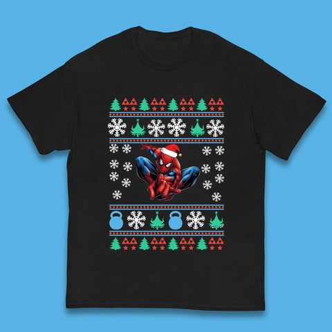 Spiderman Christmas Kids T-Shirt