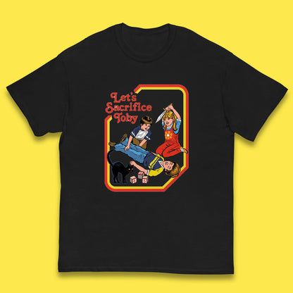 Let's Sacrifice Toby Creepy Incantation Halloween Funny Meme Dark Humor Kids T Shirt