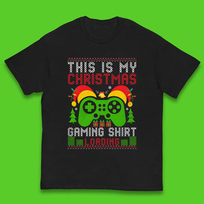 Loading Gamer Christmas Kids T-Shirt
