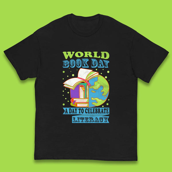 World Book Day A Day To Celebrate Literacy Kids T-Shirt