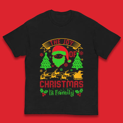 the joy of christmas is family t shirt