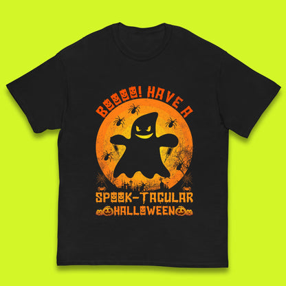 Boo Have A Spook Tacular Halloween Boo Ghost Horror Scary Spooky Season Kids T Shirt