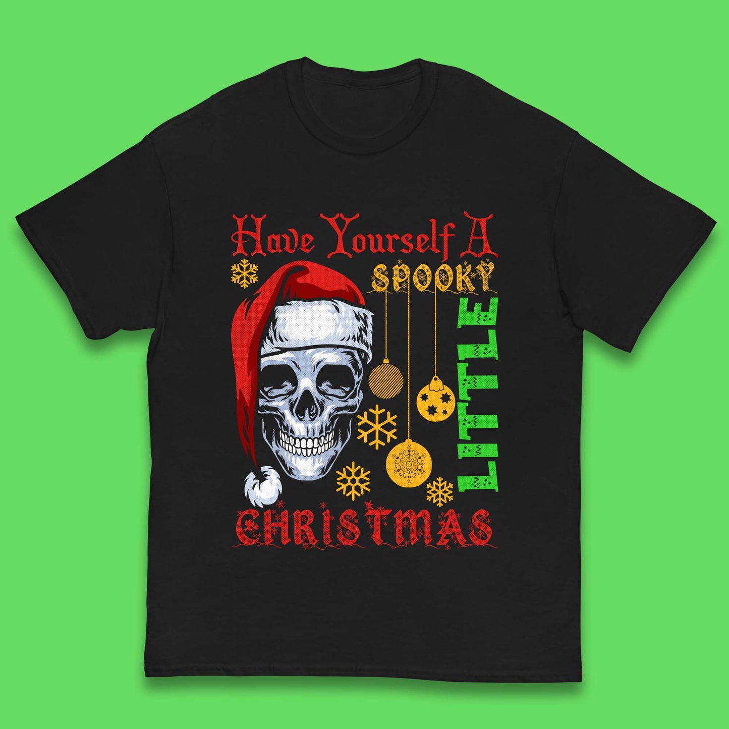 christmas skull t shirt
