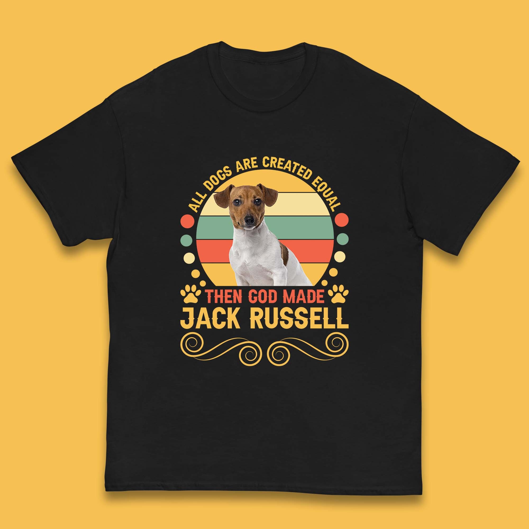 All Dogs Are Created Equal Then God Made Jack Russell Dog Lovers Kids T Shirt