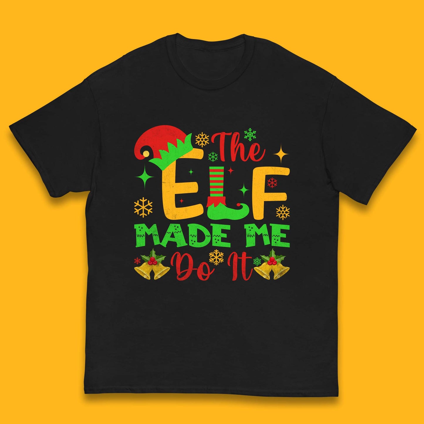 the elf made me do it christmas t shirt