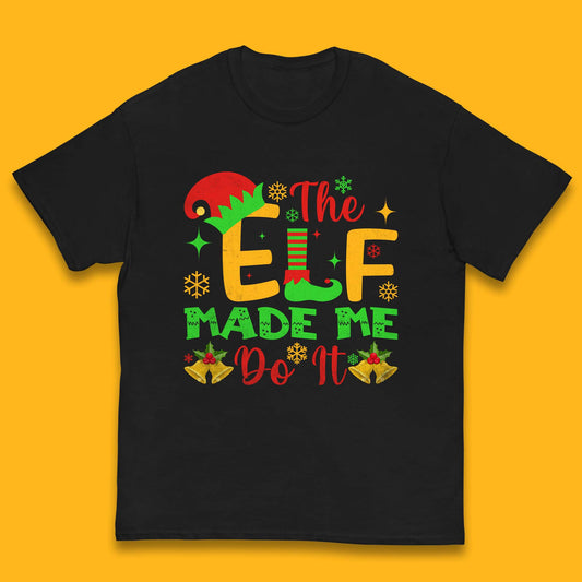 the elf made me do it christmas t shirt