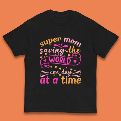 Super Mom Saving The World Kids T-Shirt
