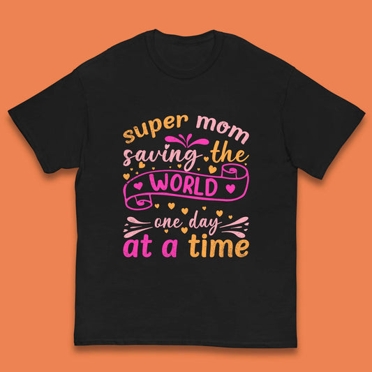 Super Mom Saving The World Kids T-Shirt