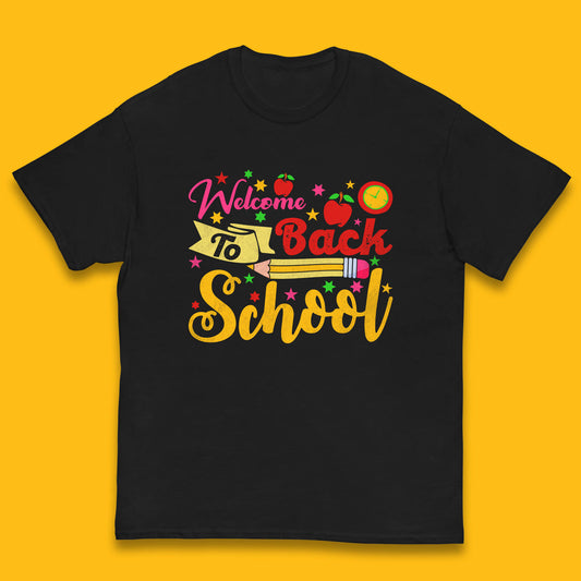 Welcome Back To School First Day Of School Straight Back To School Kids T Shirt