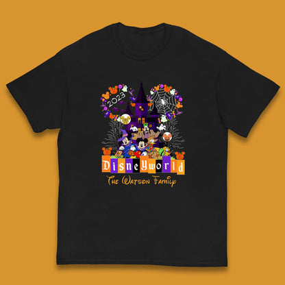 Personalised Disneyworld Halloween Family Disneyland Castle Mickey And Friends Disney Trip Kids T Shirt