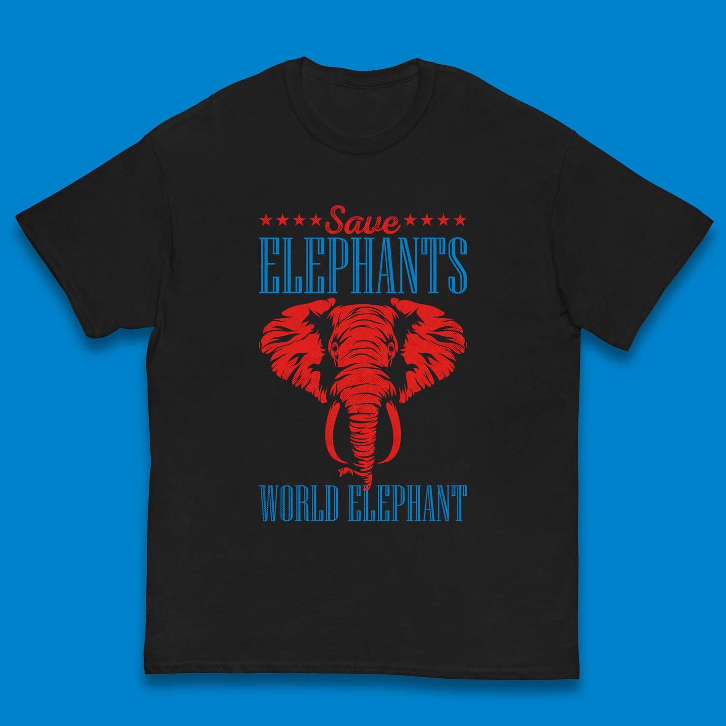 Save The Elephants World Elephant Day Zoo Animal Wildlife Kids T Shirt