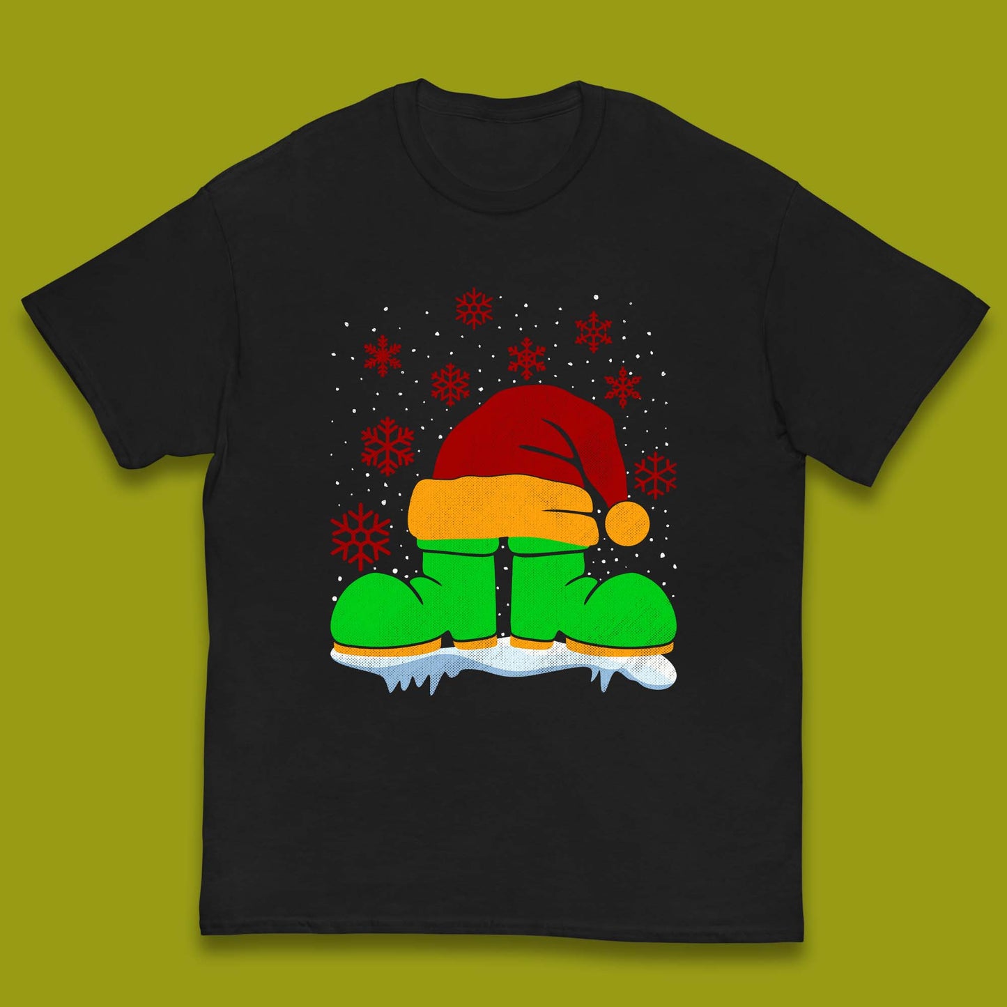 Santa Shoe Christmas Kids T-Shirt