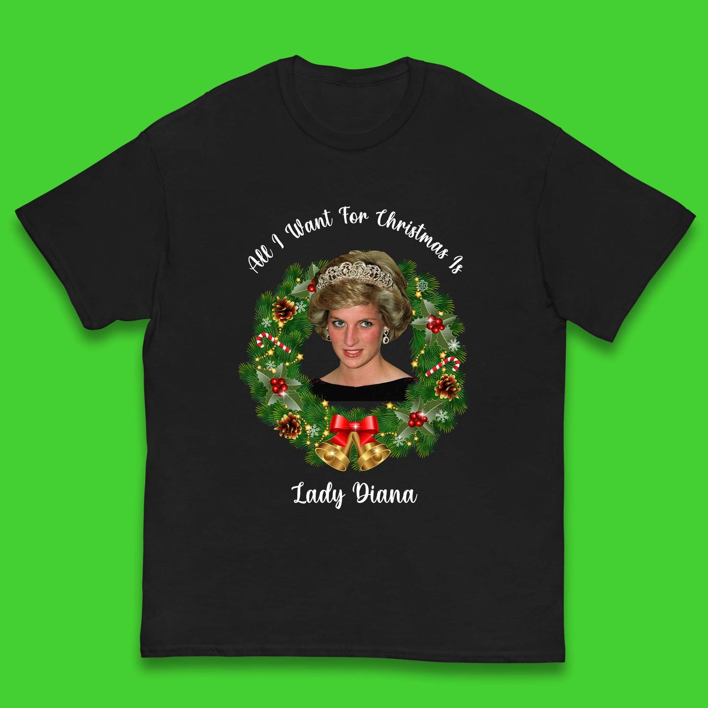 Lady Diana Christmas Kids T-Shirt