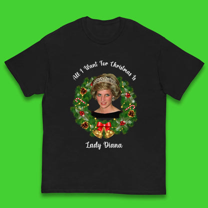 Lady Diana Christmas Kids T-Shirt